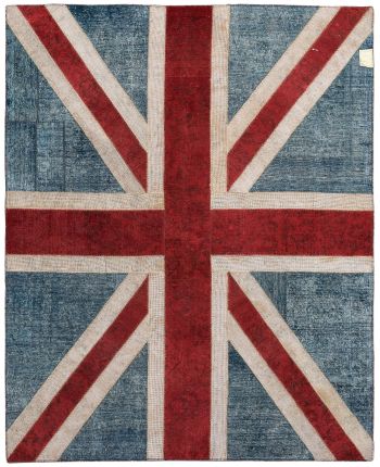 handgeknüpfter Orienteppich Patchwork aus Persien Maß 249x201 cm