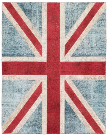 handgeknüpfter Orienteppich Patchwork aus Persien Maß 249x201 cm