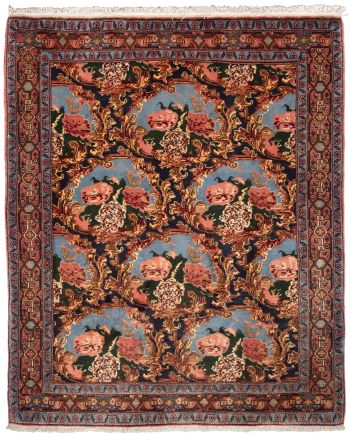 handgeknüpfter Orienteppich Sanandaj aus Persien Maß 153x125 cm