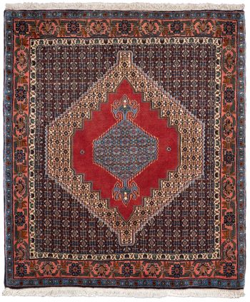 handgeknüpfter Orienteppich Sanandaj aus Persien Maß 156x128 cm