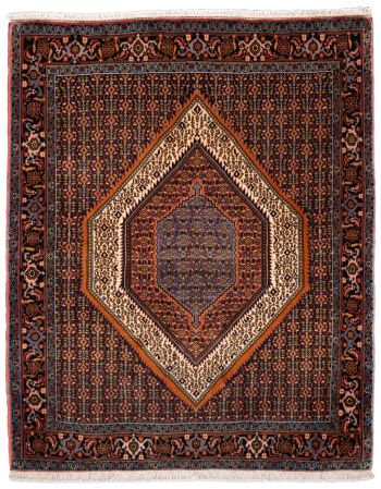handgeknüpfter Orienteppich Sanandaj aus Persien Maß 156x128 cm