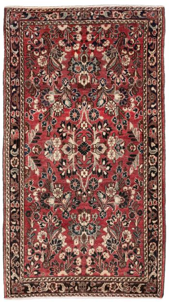 handgeknüpfter Orienteppich Sarough aus Persien Maß 123x70 cm