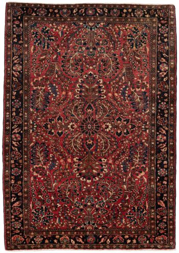 handgeknüpfter Orienteppich Sarough aus Persien Maß 148x103 cm