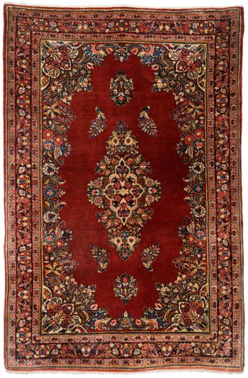 handgeknüpfter Orienteppich Sarough aus Persien Maß 154x102 cm