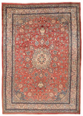 handgeknüpfter Orienteppich Sarough aus Persien Maß 370x273 cm