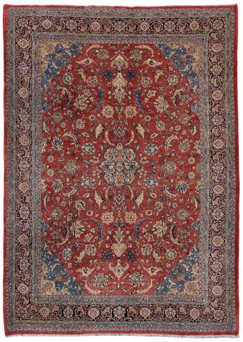 handgeknüpfter Orienteppich Sarough aus Persien Maß 377x272 cm