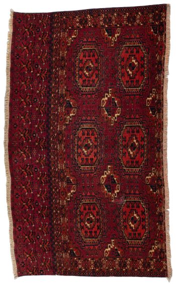 handgeknüpfter Orienteppich Tekke aus Turkmenistan Maß 123x72 cm