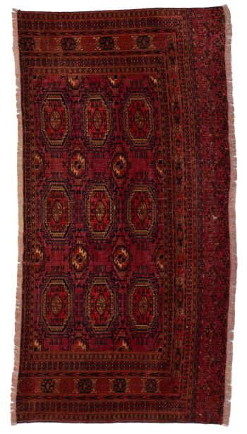 handgeknüpfter Orienteppich Tekke aus Turkmenistan Maß 143x72 cm