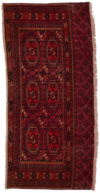 handgeknüpfter Orienteppich Tekke aus Turkmenistan Maß 152x71 cm