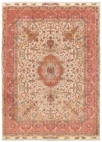 handgeknüpfter Orienteppich Täbriz aus Persien Maß 414x302 cm