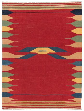 handgewebter Kelim Afschar-Kamo aus Persien Maß 200x153 cm