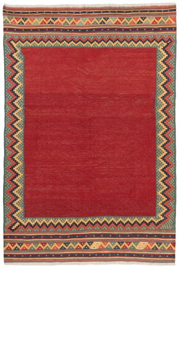 handgewebter Kelim Afschar-Kamo aus Persien Maß 207x140 cm