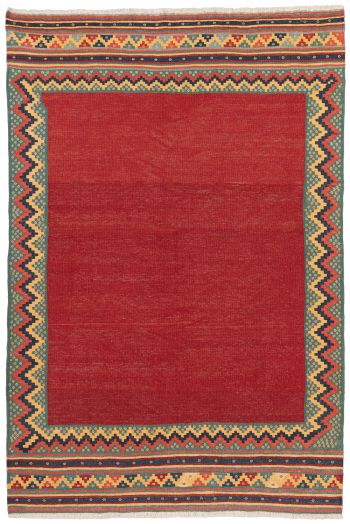 handgewebter Kelim Afschar-Kamo aus Persien Maß 207x140 cm