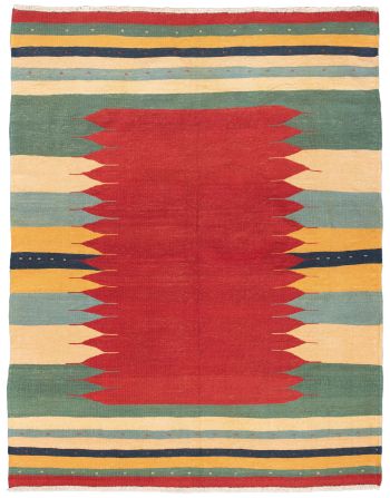 handgewebter Kelim Afschar-Kamo aus Persien Maß 220x175 cm