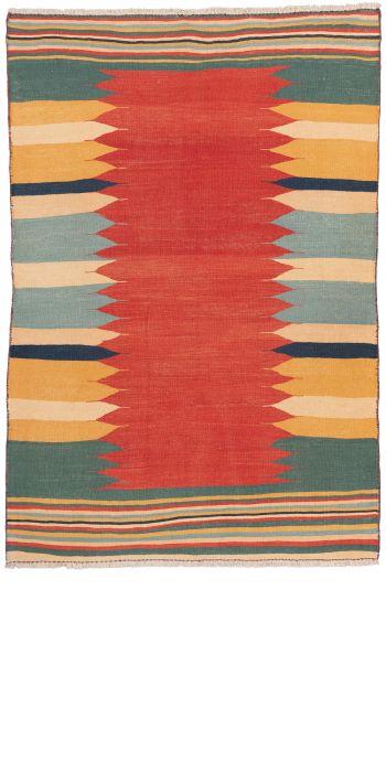 handgewebter Kelim Afschar-Kamo aus Persien Maß 221x147 cm