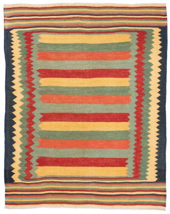 handgewebter Kelim Afschar-Kamo aus Persien Maß 252x205 cm