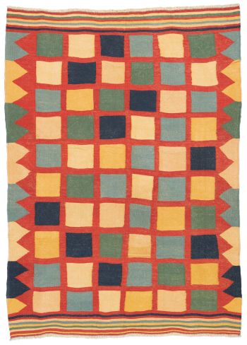 handgewebter Kelim Afschar-Kamo aus Persien Maß 284x202 cm