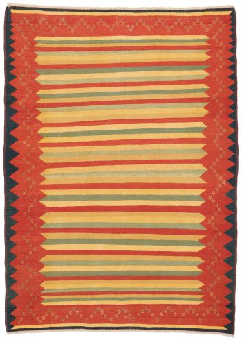 handgewebter Kelim Afschar-Kamo aus Persien Maß 286x206 cm