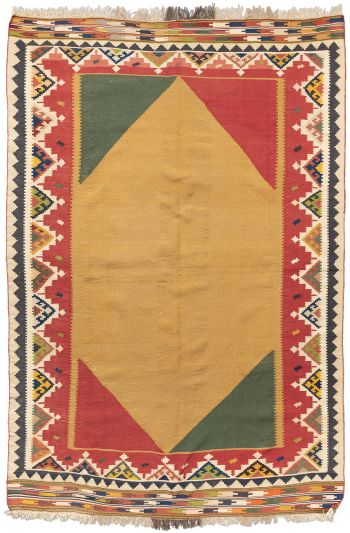 handgewebter Kelim Gaschgai aus Persien Maß 233x150 cm