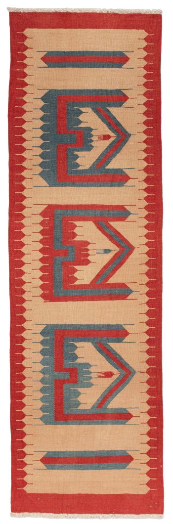 handgewebter Kelim Gaschgai-Spirit aus Persien Maß 271x82 cm