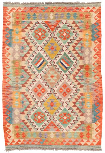 handgewebter Kelim Ghazghar aus Afghanistan Maß 155x107 cm