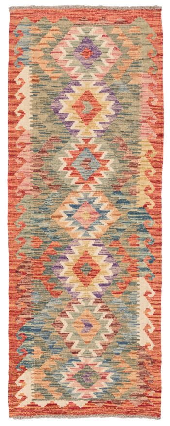 handgewebter Kelim Ghazghar aus Afghanistan Maß 174x66 cm