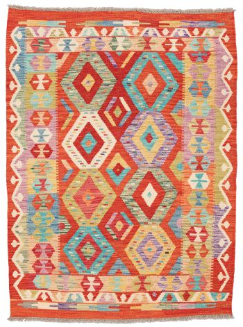 handgewebter Kelim Ghazghar aus Afghanistan Maß 181x135 cm