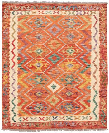 handgewebter Kelim Ghazghar aus Afghanistan Maß 183x153 cm