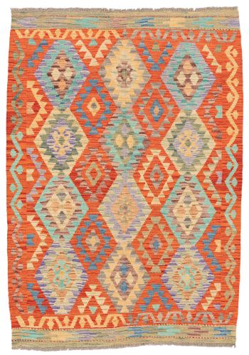 handgewebter Kelim Ghazghar aus Afghanistan Maß 193x137 cm