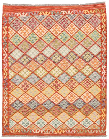 handgewebter Kelim Ghazghar aus Afghanistan Maß 197x161 cm