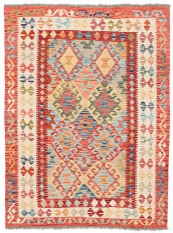 handgewebter Kelim Ghazghar aus Afghanistan Maß 201x153 cm