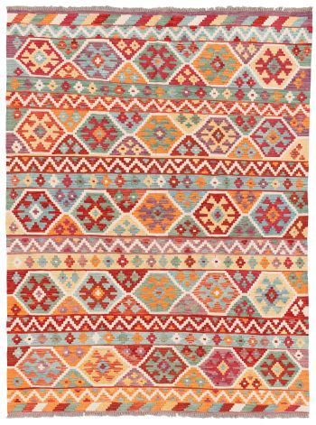 handgewebter Kelim Ghazghar aus Afghanistan Maß 251x186 cm