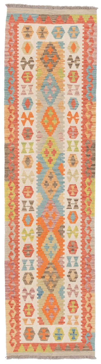 handgewebter Kelim Ghazghar aus Afghanistan Maß 273x71 cm