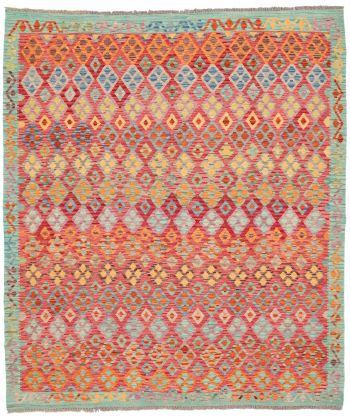 handgewebter Kelim Ghazghar aus Afghanistan Maß 291x254 cm