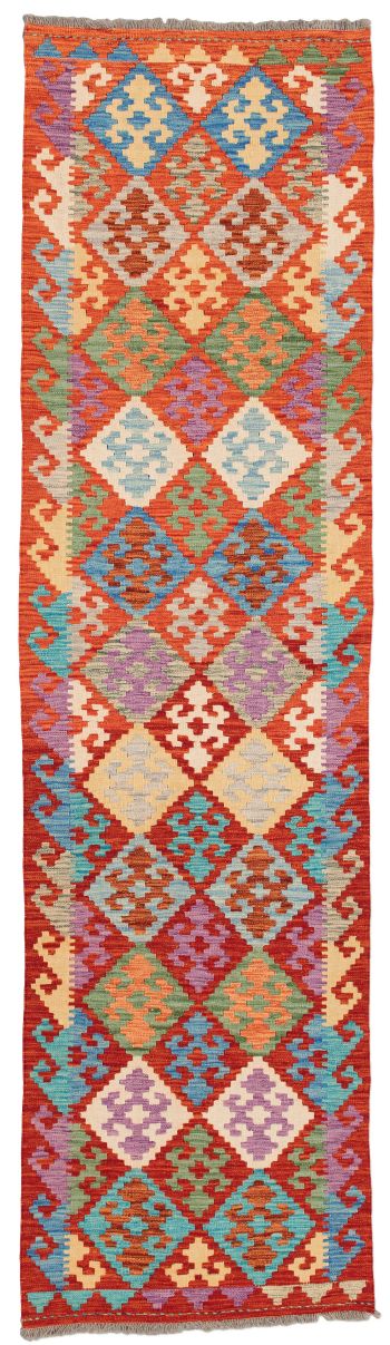 handgewebter Kelim Ghazghar aus Afghanistan Maß 297x80 cm