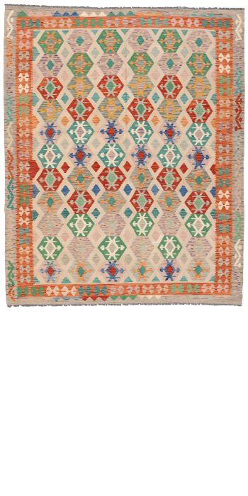 handgewebter Kelim Ghazghar aus Afghanistan Maß 300x243 cm