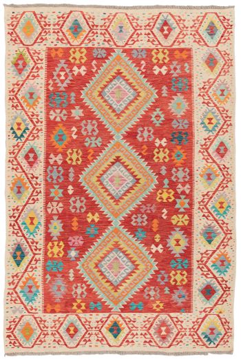 handgewebter Kelim Ghazghar aus Afghanistan Maß 302x202 cm