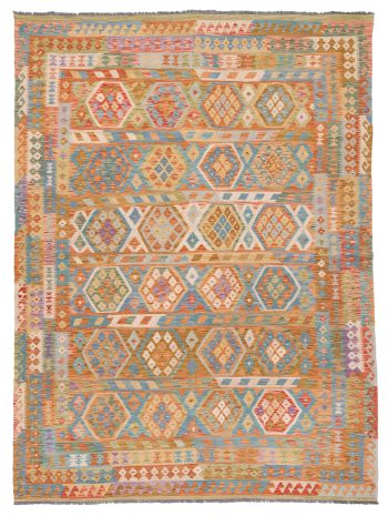 handgewebter Kelim Ghazghar aus Afghanistan Maß 353x248 cm