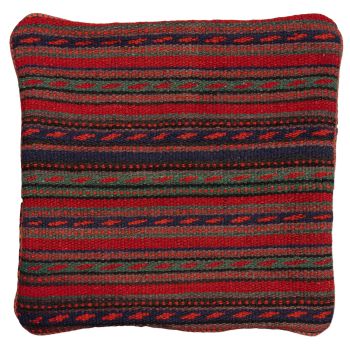 handgewebter Kelim Schahsawan-Kissen aus Persien Maß 43x43 cm