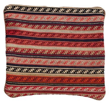 handgewebter Kelim Schahsawan-Kissen aus Persien Maß 45x42 cm