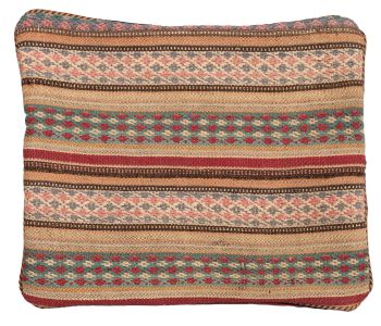 handgewebter Kelim Schahsawan-Kissen aus Persien Maß 47x42 cm