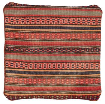 handgewebter Kelim Schahsawan-Kissen aus Persien Maß 50x50 cm