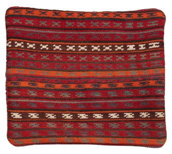 handgewebter Kelim Schahsawan-Kissen aus Persien Maß 54x48 cm
