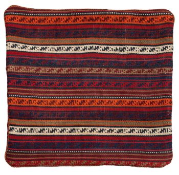 handgewebter Kelim Schahsawan-Kissen aus Persien Maß 55x53 cm