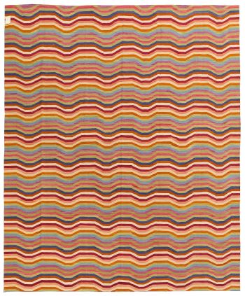 handgewebter Kelim Tavis aus Afghanistan Maß 390x320 cm