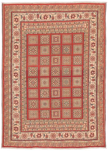 handgewebter Sumackkelim Afschar-Tabii aus Persien Maß 288x206 cm