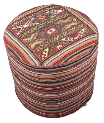 handgewebter Sumackkelim Schahsawan-Hocker aus Persien Maß 47x47 cm