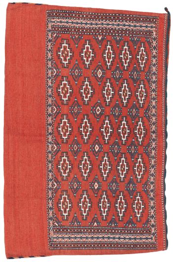 handgewebter Sumackkelim Tekke aus Turkmenistan Maß 114x76 cm