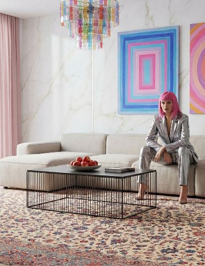 Bild von Sarough aus Persien in der Größe 396 x 303 cm