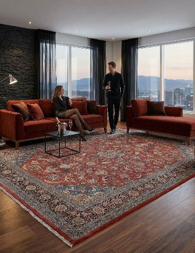 Bild von Sarough aus Persien in der Größe 377 x 272 cm